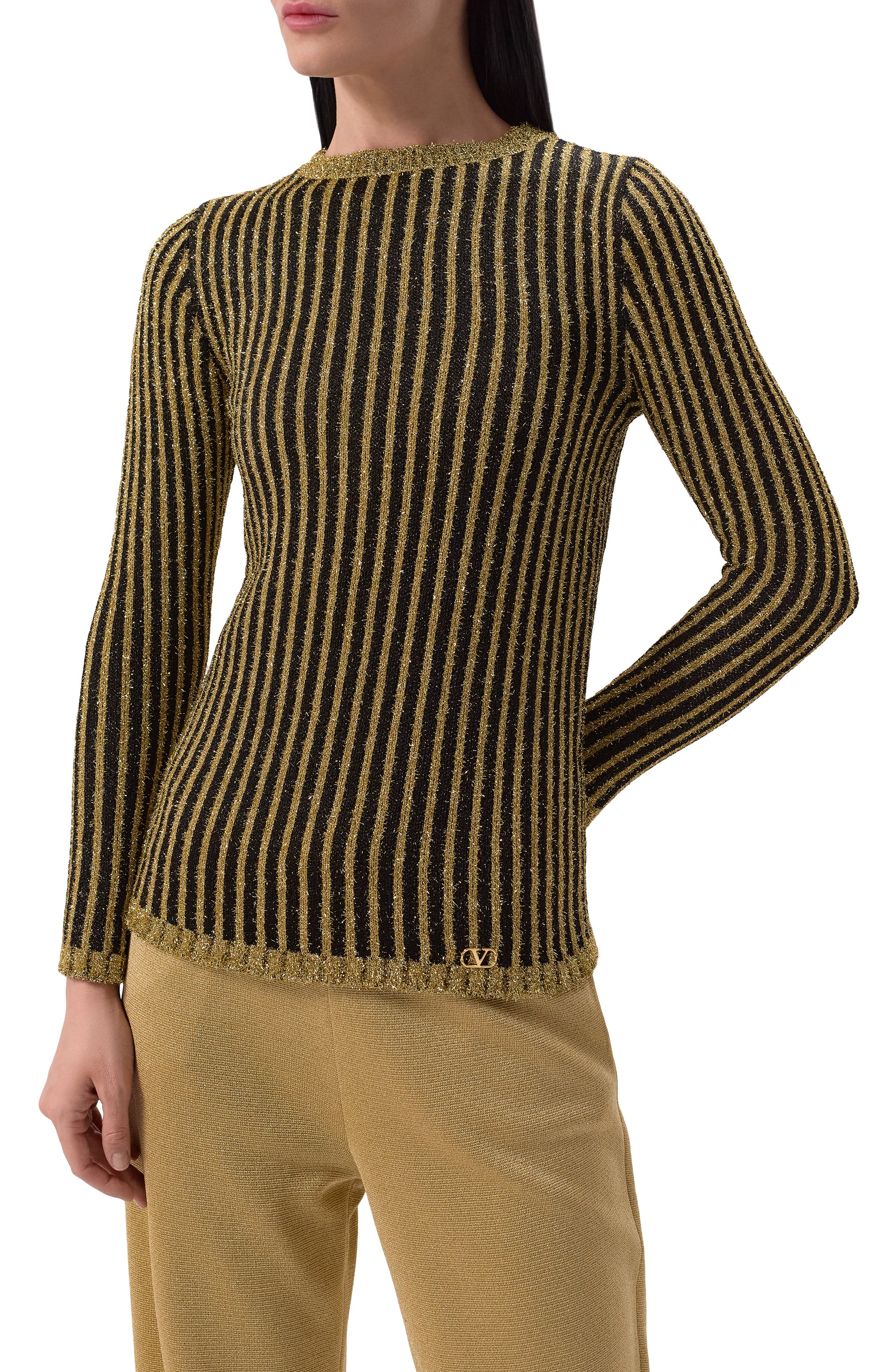 Пуловер VALENTINO разноцветного цвета по цене 247000 руб., арт. 6B3KC63F94J, фото 3 Пуловер VALENTINO, арт. 6B3KC63F94J, фото 3