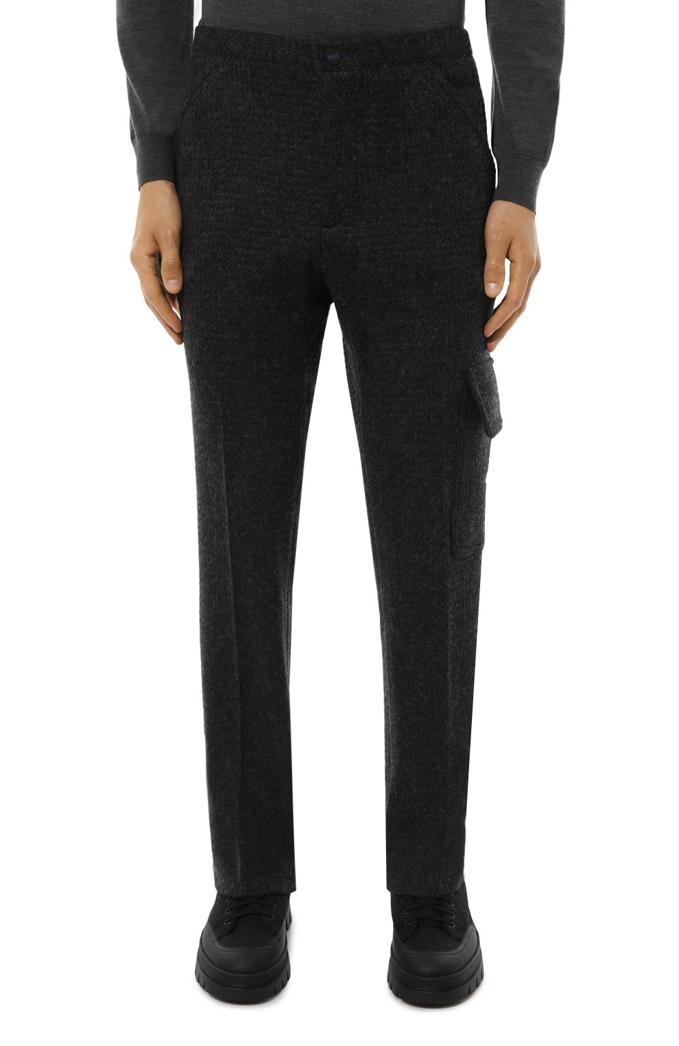 Шерстяные брюки KITON темно-серого цвета по цене 160500 руб., арт. UMM0523H0908006, фото 3 Шерстяные брюки KITON, арт. UMM0523H0908006, фото 3