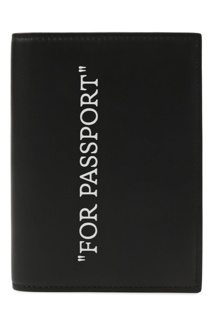 Мужской кожаная обложка для паспорта OFF-WHITE, арт. 0MND090F25LEA001