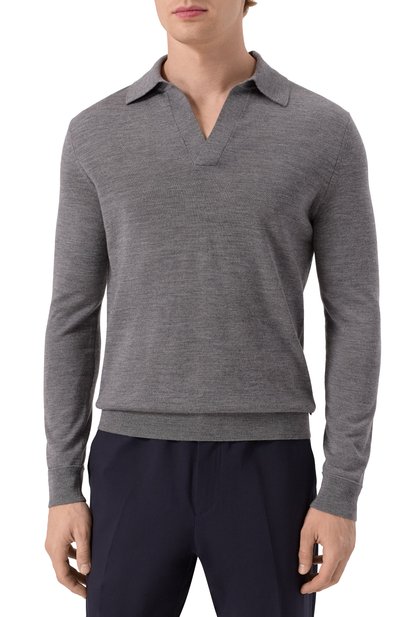 Шерстяное поло BOGNER темно-серого цвета по цене 30400 руб., арт. 88489785, фото 3 Шерстяное поло BOGNER, арт. 88489785, фото 3