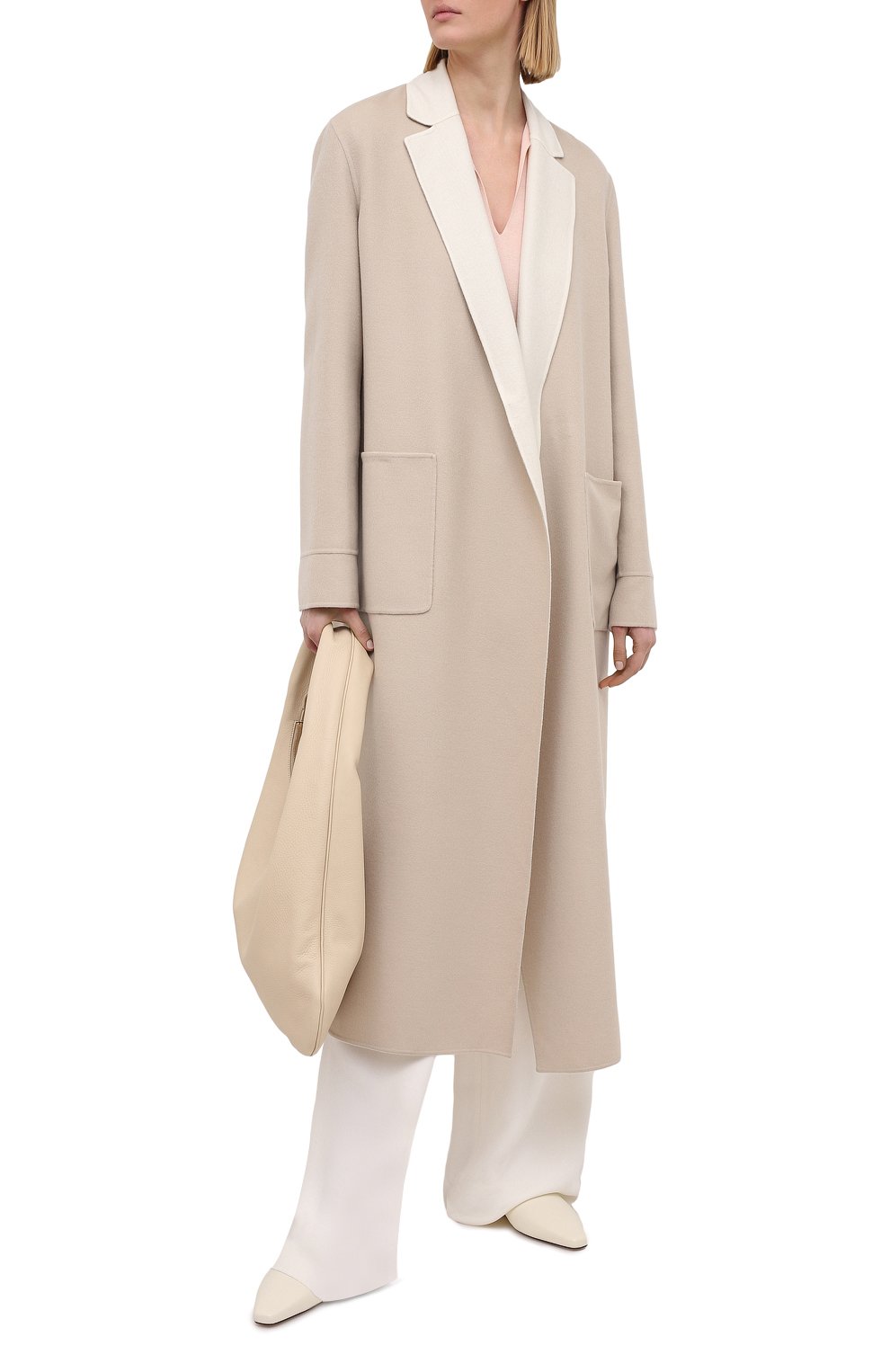 Кашемировое пальто LORO PIANA бежевого цвета по цене 687000 руб., арт. FAI5340, фото 2 Кашемировое пальто LORO PIANA, арт. FAI5340, фото 2