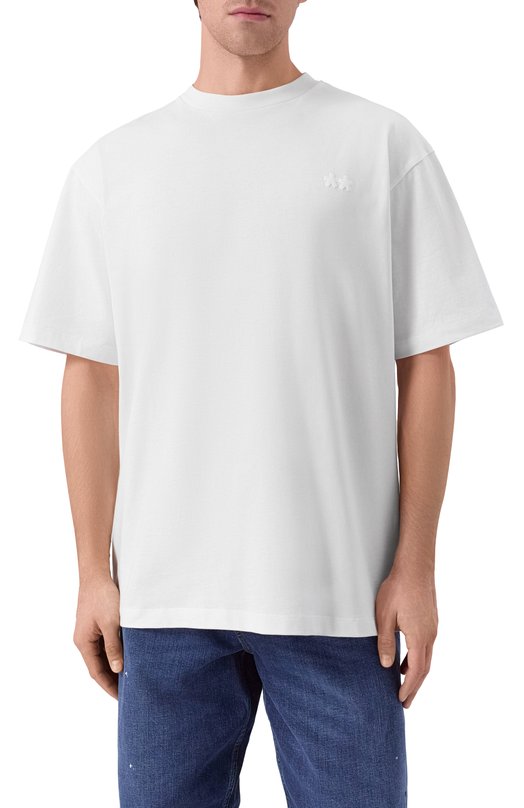Хлопковая футболка Comme des Fuckdown CFABM01733 Белый  CFABM01733 Фото 3