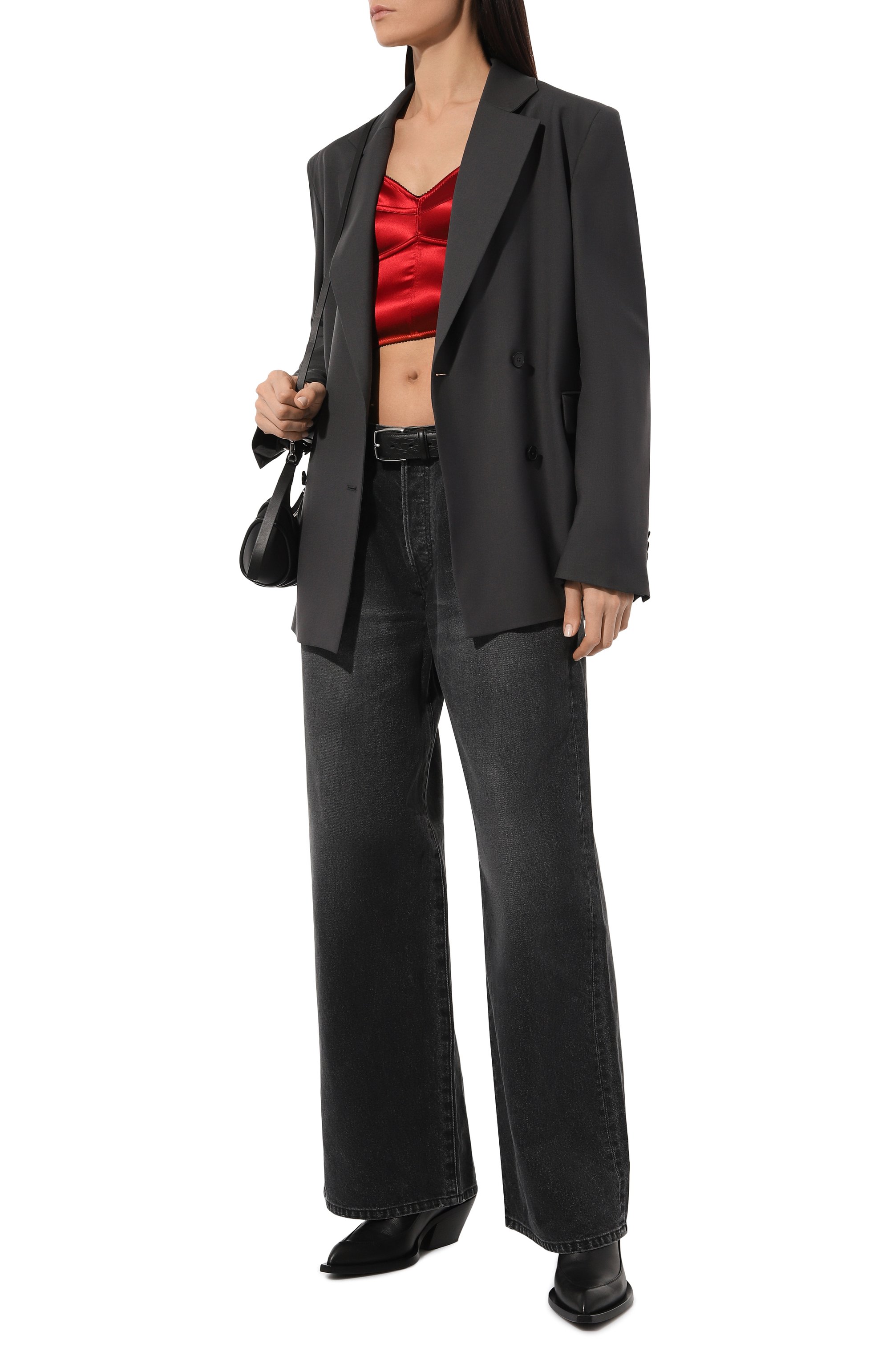 Атласный топ DOLCE & GABBANA, арт. F7W98T/GDCDC, фото 2