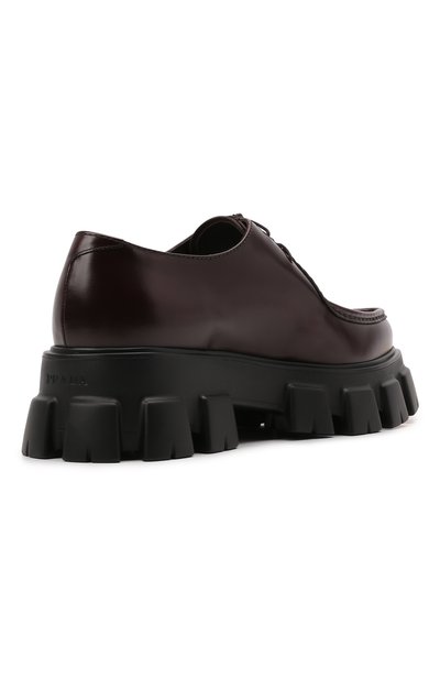 Кожаные дерби PRADA, арт. 2EE361-B4L-F0003, фото 3