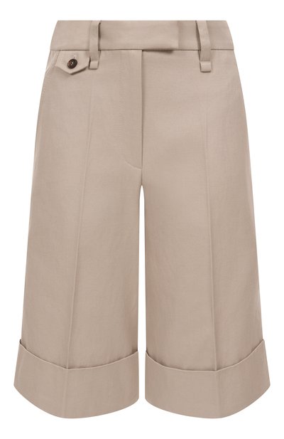Женские шорты из хлопка и льна BRUNELLO CUCINELLI, арт. ML145P8866