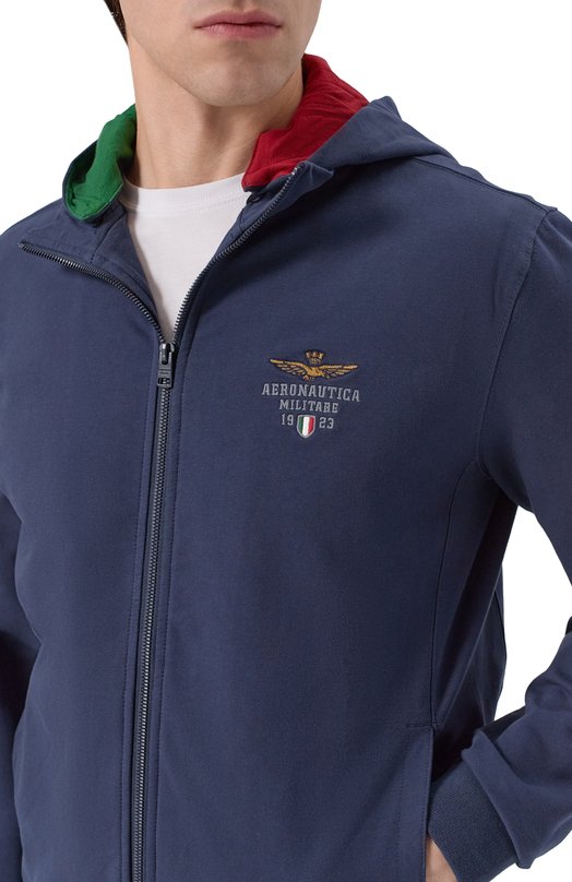 Хлопковый спортивный костюм Aeronautica Militare TF0108UF00674 Синий  TF0108UF00674 Фото 6