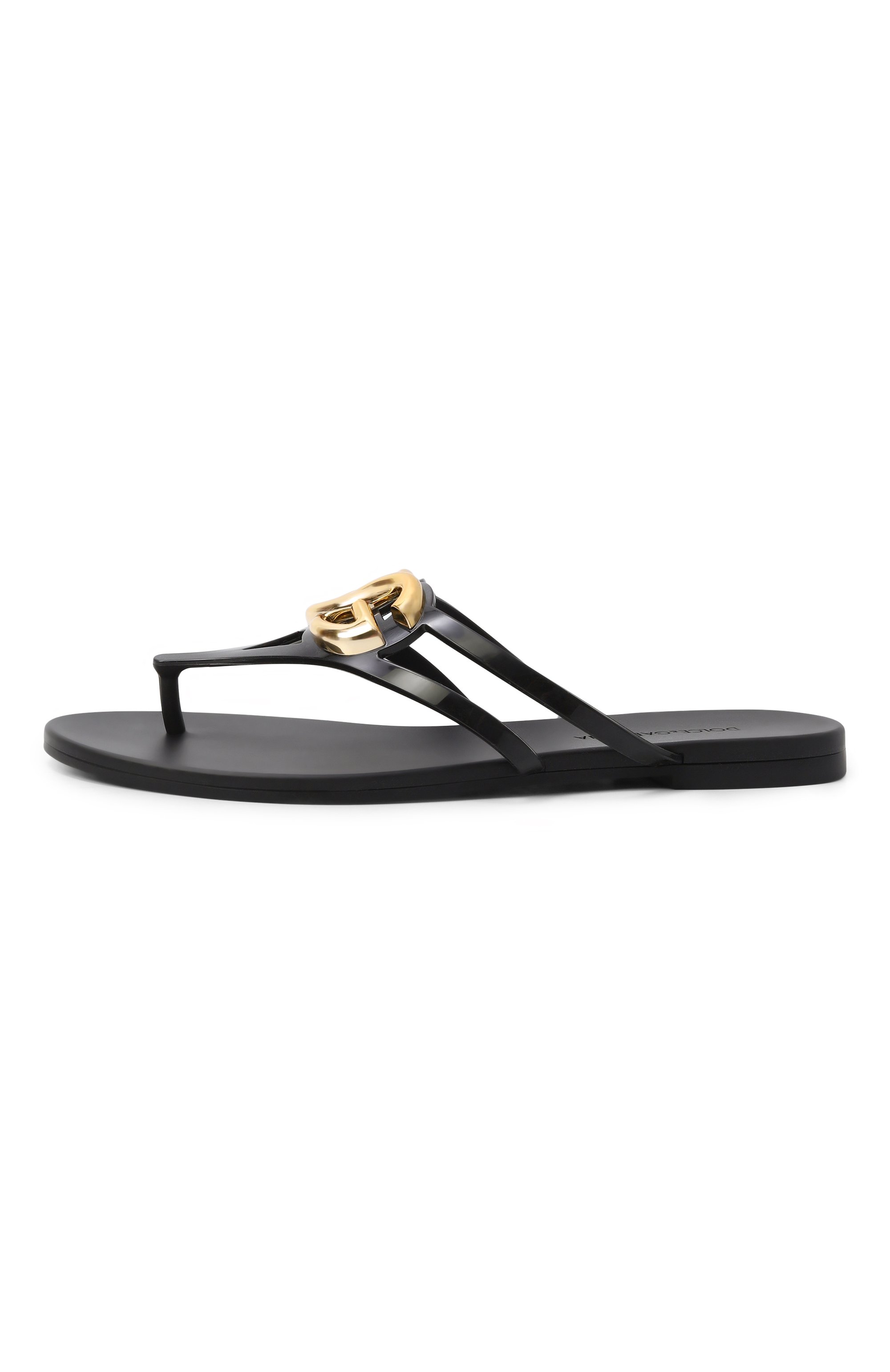 Шлепанцы DOLCE & GABBANA черного цвета по цене 38800 руб., арт. CW2418/AY817, фото 4 Шлепанцы DOLCE & GABBANA, арт. CW2418/AY817, фото 4