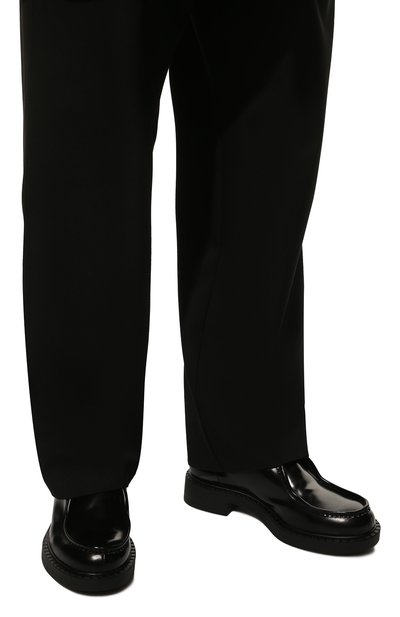 Кожаные дерби PRADA черного цвета по цене 93000 руб., арт. 2EE346-055-F0002, фото 3 Кожаные дерби PRADA, арт. 2EE346-055-F0002, фото 3