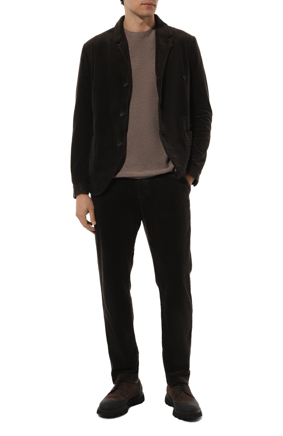 Джемпер из шерсти и кашемира HANNES ROETHER коричневого цвета по цене 33600 руб., арт. W0D10KA.1013/111219, фото 2 Джемпер из шерсти и кашемира HANNES ROETHER, арт. W0D10KA.1013/111219, фото 2