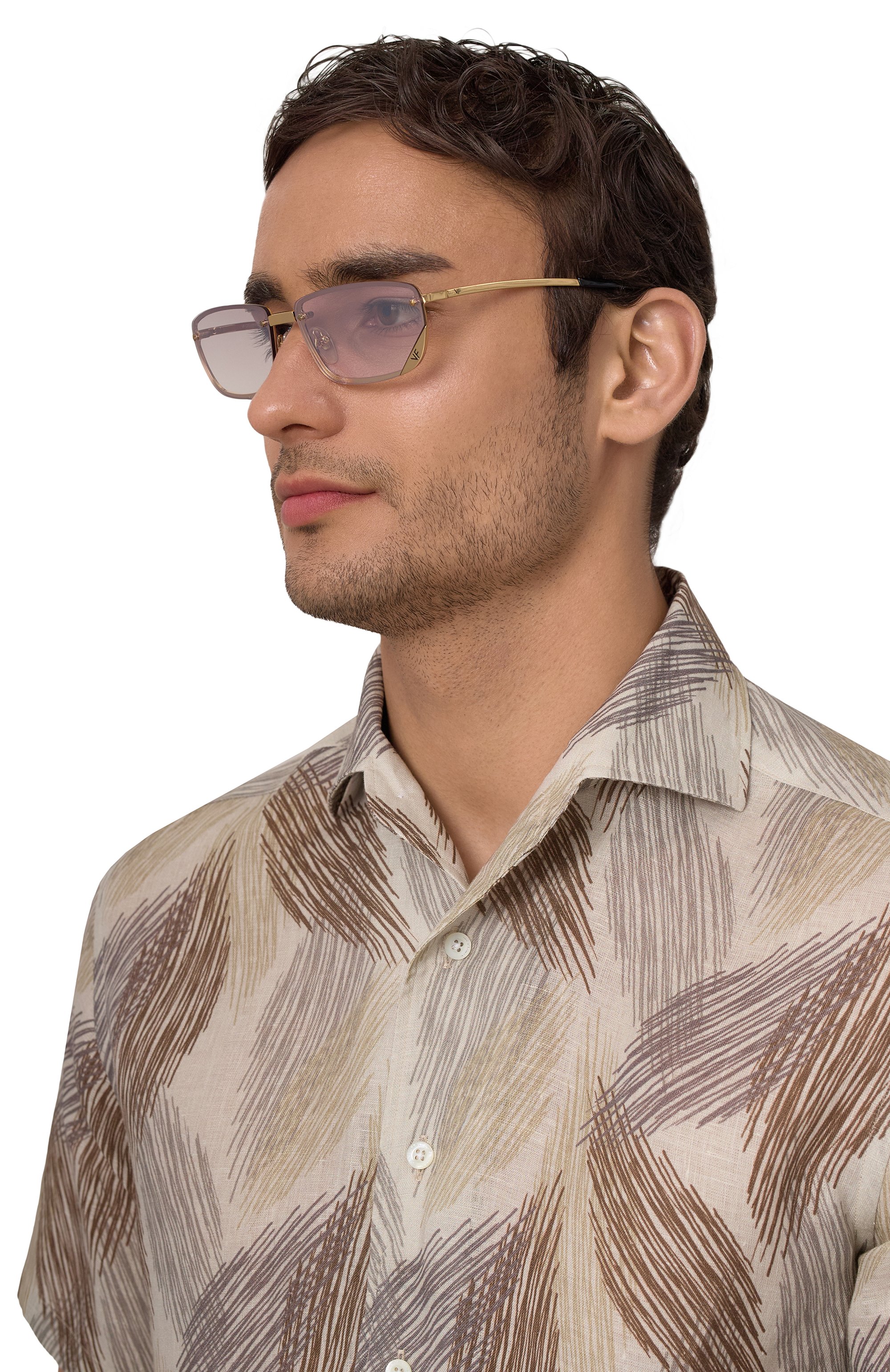 Солнцезащитные очки VINTAGE FRAMES, арт. VF CELEBRITY 24KT G0LD/SM0KE BR0WN, фото 2