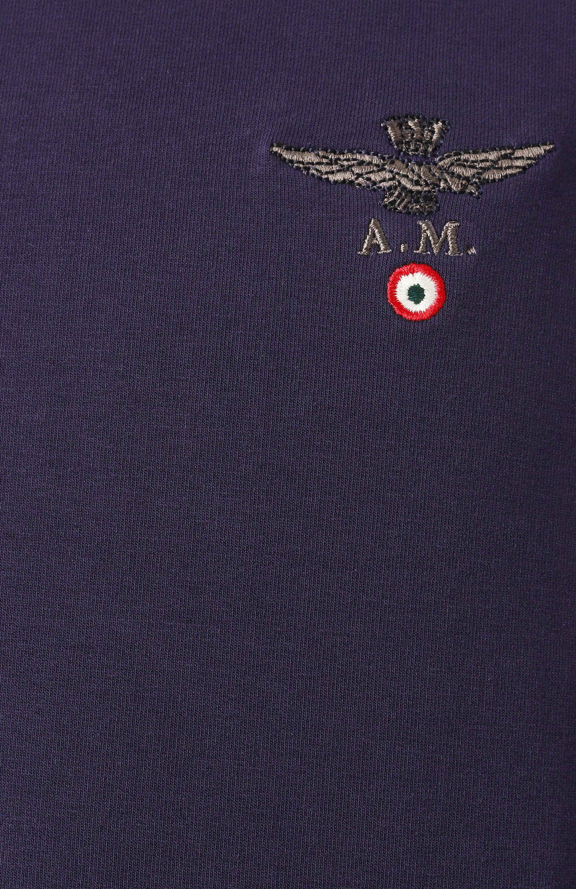 Хлопковый свитшот AERONAUTICA MILITARE темно-синего цвета по цене 13950 руб., арт. 241/FE1769F459, фото 6 Хлопковый свитшот AERONAUTICA MILITARE, арт. 241/FE1769F459, фото 6