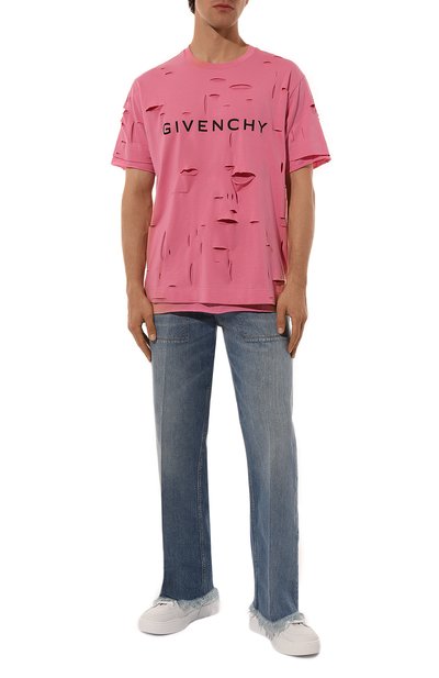 Хлопковая футболка GIVENCHY, арт. BM71GL3Y9V, фото 2