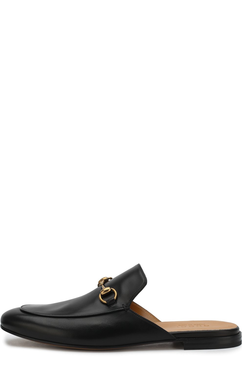 Кожаные сабо с пряжкой-трензелем GUCCI, арт. 426219/BLM00, фото 3