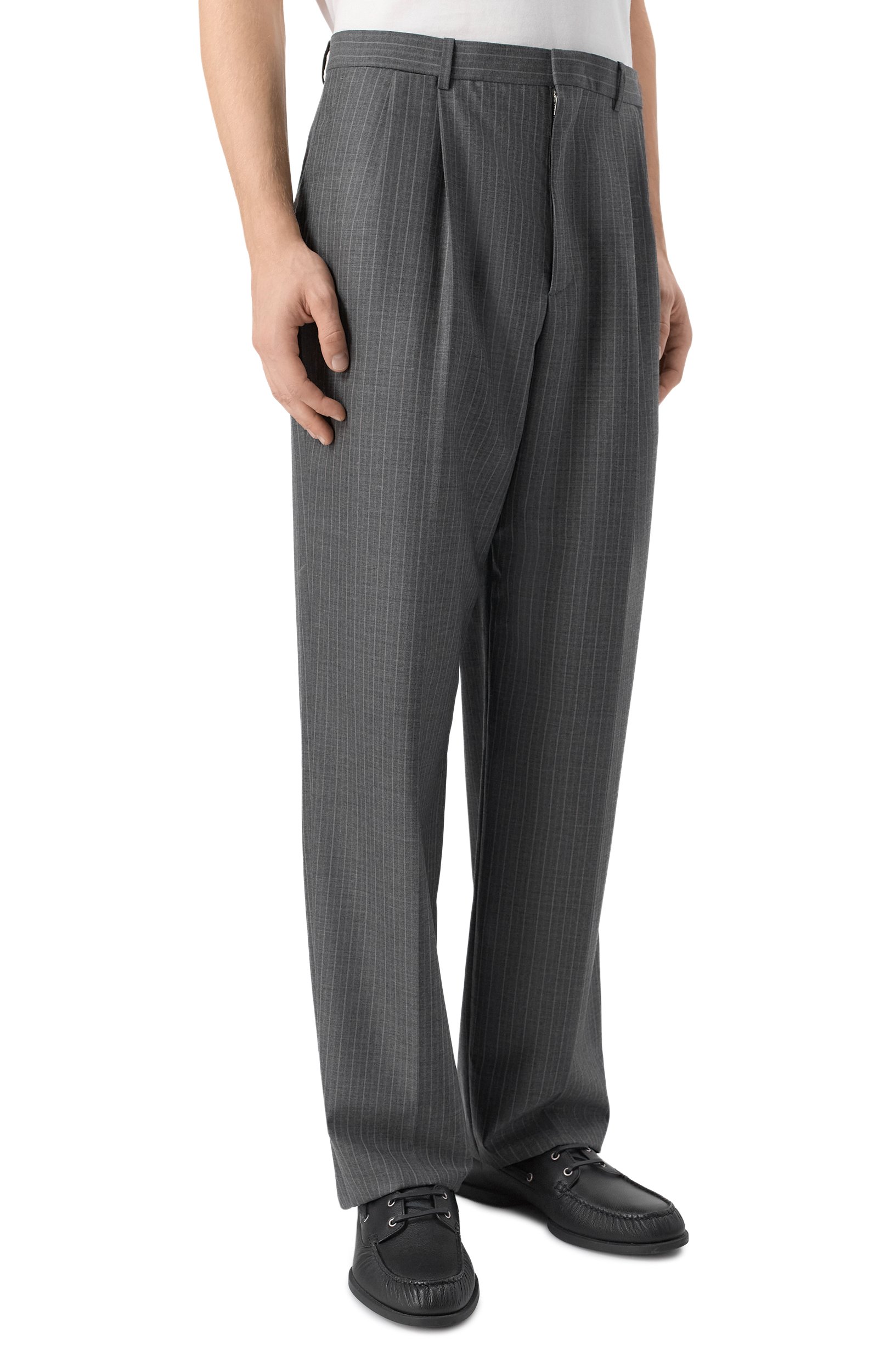 Шерстяные брюки JIL SANDER, арт. J22KA0385/J40336, фото 3