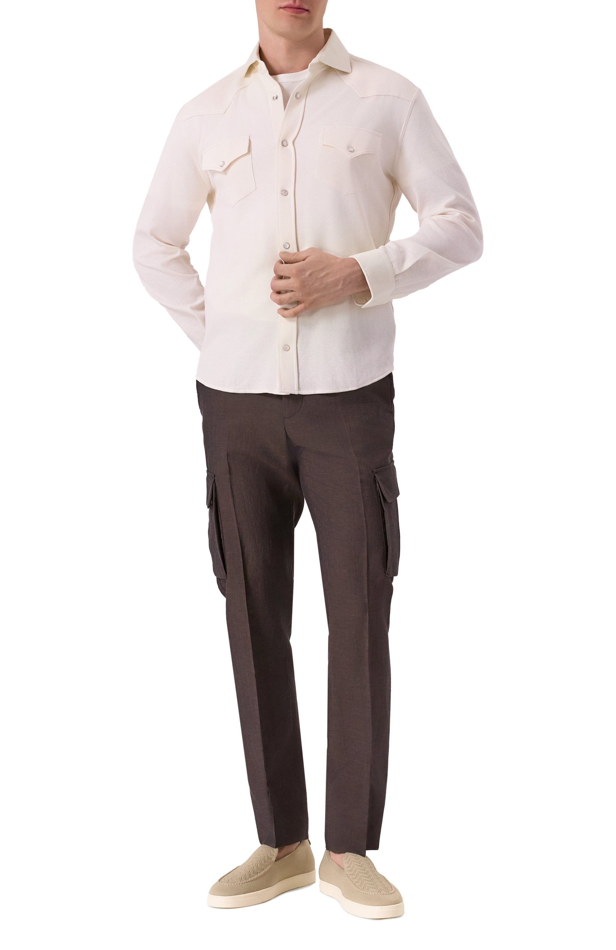 Текстильные лоферы GIORGIO ARMANI, арт. X2X183/XR089, фото 2