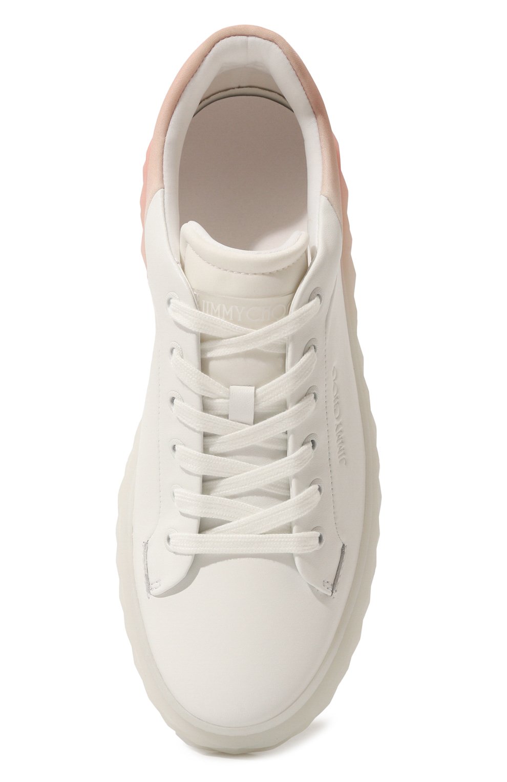 Кожаные кеды diamond maxi f ii JIMMY CHOO, арт. DIAM0ND MAXI/F II/BFA, фото 6