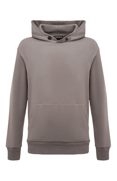 Мужской худи из хлопка и кашемира ZEGNA, арт. UC520A6/C852