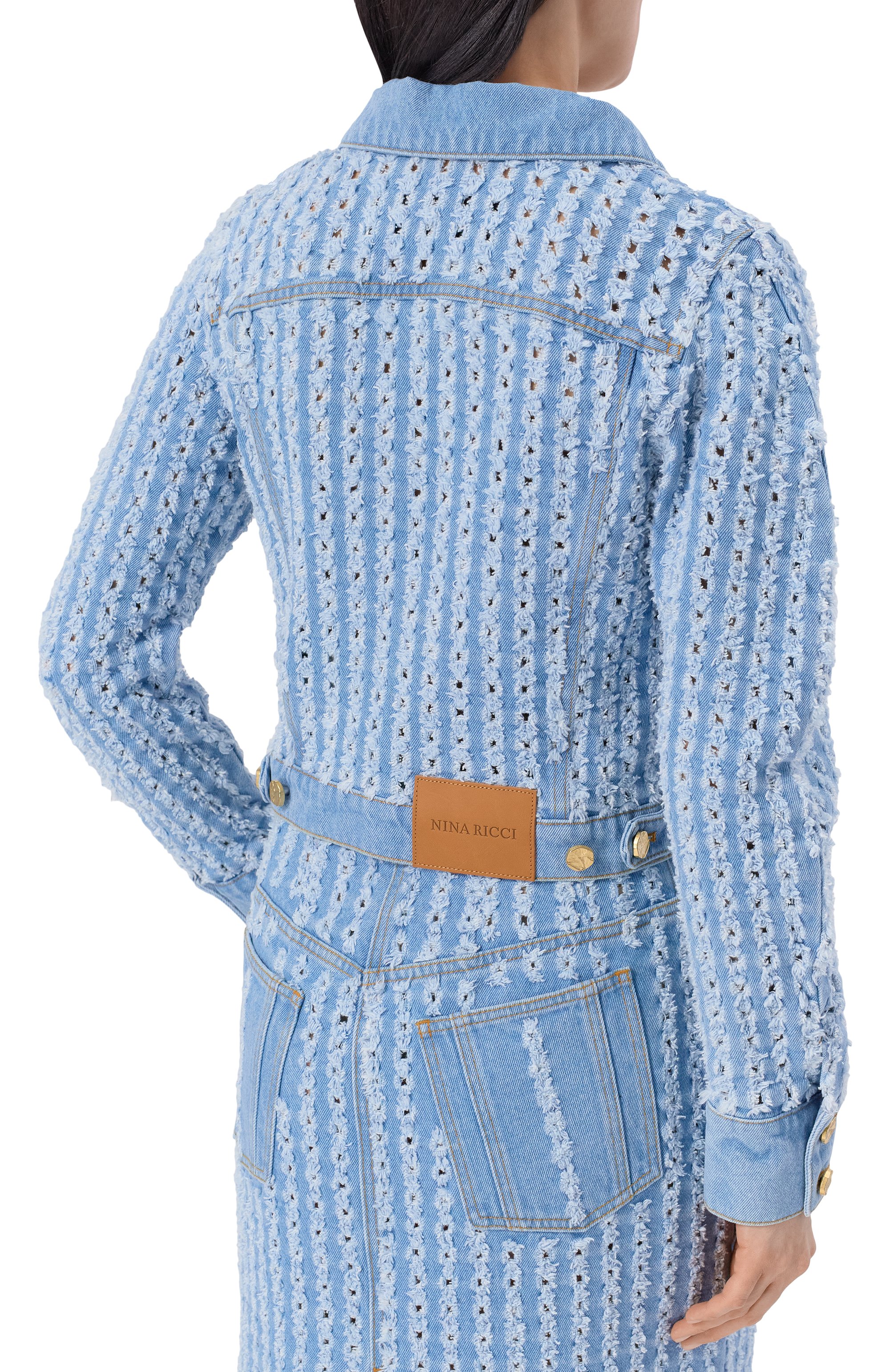 Джинсовая куртка NINA RICCI, арт. 26PDVE012/C01118, фото 4