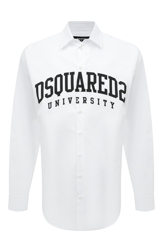 Хлопковая рубашка Dsquared2 S74DM0768/S36275 Белый S74DM0768/S36275