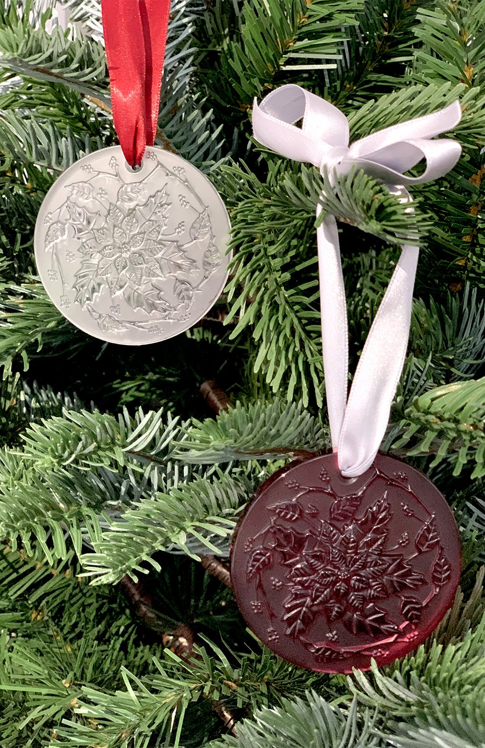 Новогоднее украшение poinsettia LALIQUE, арт. 10724700, фото 2