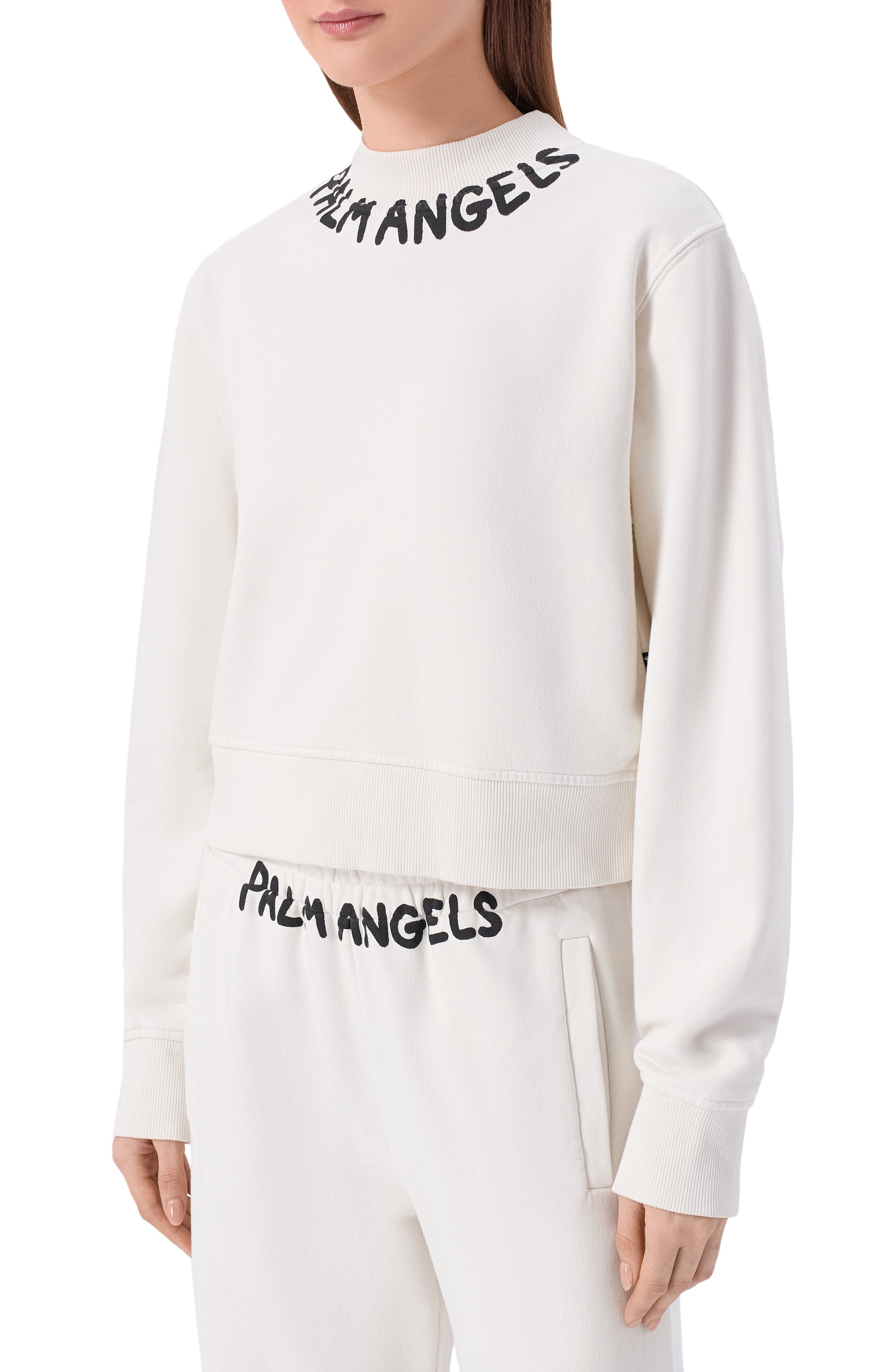 Хлопковый свитшот PALM ANGELS, арт. PWBA016S26FLE002, фото 3