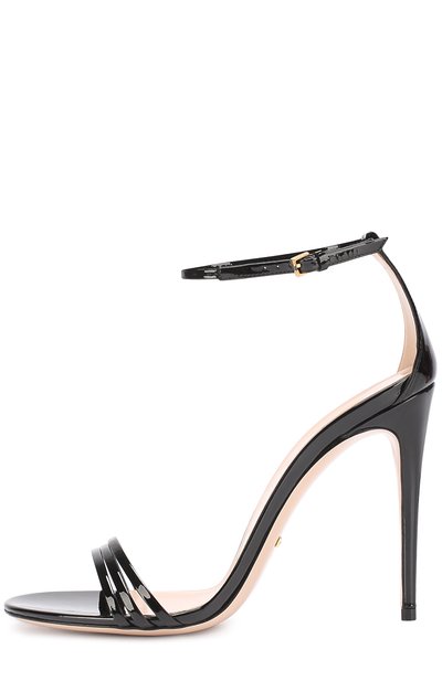 Лаковые босоножки ilse на шпильке GUCCI, арт. 465995/BNC00, фото 2