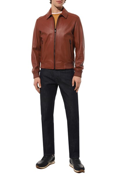 Кожаные кроссовки BOSS, арт. 50485712, фото 2