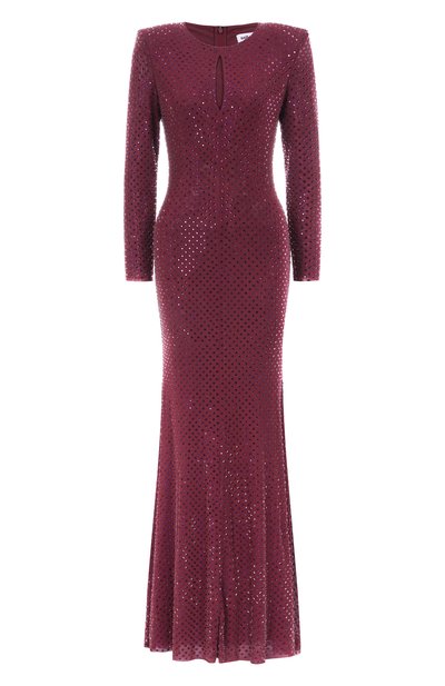 Женское платье с отделкой стразами SELF-PORTRAIT, арт. PF25122XBU