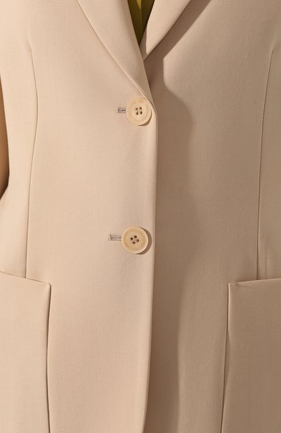 Шерстяной жакет STELLA MCCARTNEY бежевого цвета по цене 127500 руб., арт. 601103/S0A41, фото 5 Шерстяной жакет STELLA MCCARTNEY, арт. 601103/S0A41, фото 5