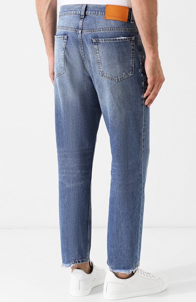 Укороченные джинсы прямого кроя с потертостями STELLA MCCARTNEY, арт. 470648/SLN39, фото 4