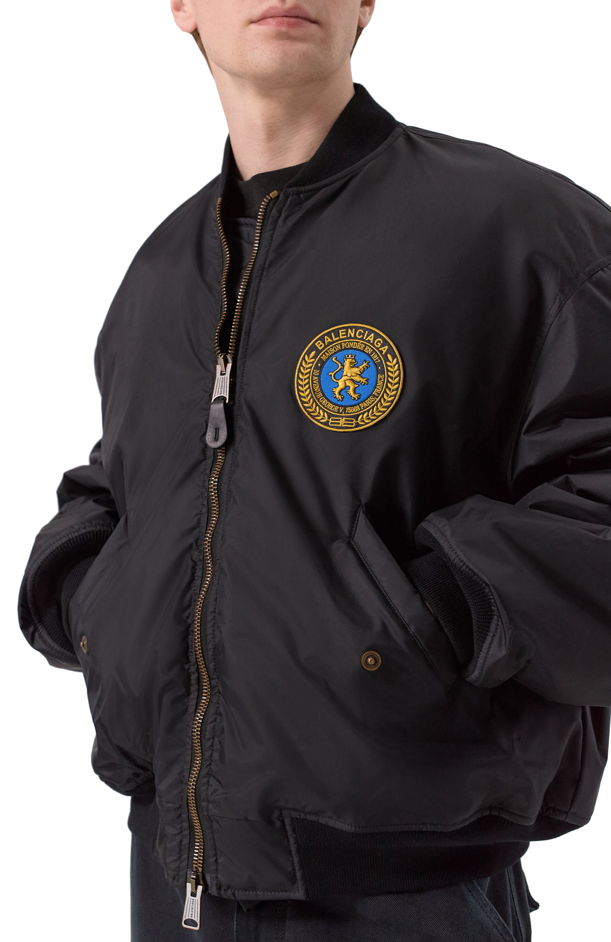Утепленный бомбер BALENCIAGA, арт. 839101/T0004, фото 5