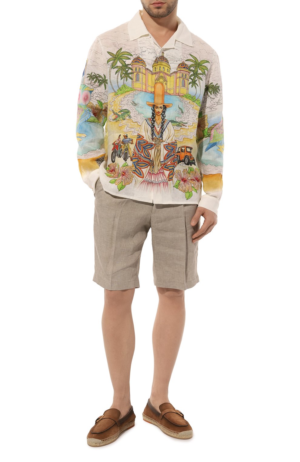 Льняная рубашка CASABLANCA, арт. MS23-SH-006-08, фото 2