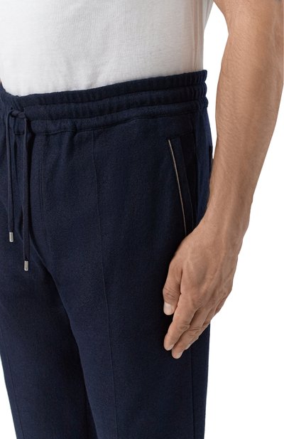 Брюки из шерсти и кашемира CORTIGIANI темно-синего цвета по цене 150500 руб., арт. 3AF616, фото 4 Брюки из шерсти и кашемира CORTIGIANI, арт. 3AF616, фото 4