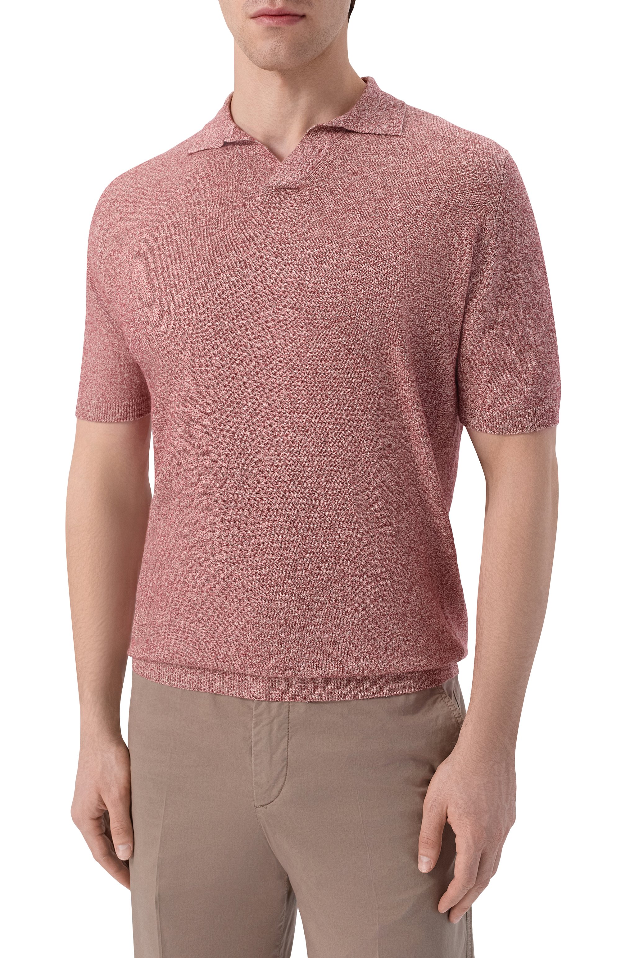 Поло изо льна и хлопка ANDREA CAMPAGNA, арт. PL1MCSK/LC14R, фото 3