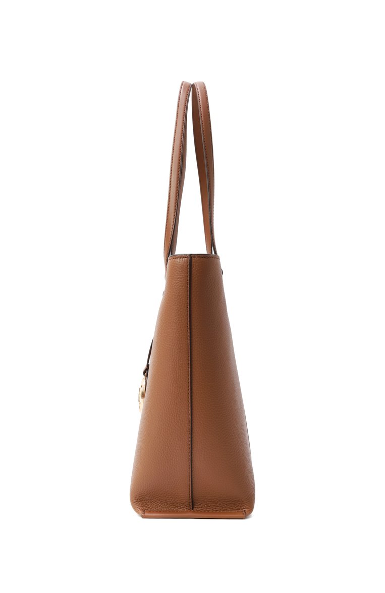 Женская сумка-тоут temple large MICHAEL MICHAEL KORS коричневого цвета, арт. 30R4G1LT3L | Фото 4 (Размер: large; Материал: Натуральная кожа)