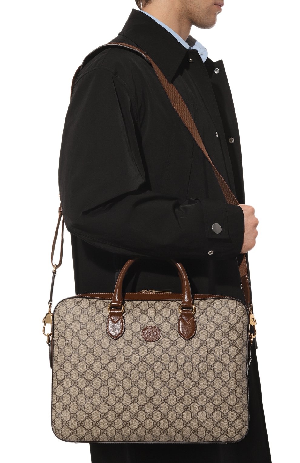 Текстильная сумка для ноутбука GUCCI, арт. 674140 92THG, фото 2