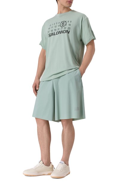 Футболка mm6 maison margiela x salomon MM6 светло-зеленого цвета по цене 38950 руб., арт. SH0GC0051/M20101, фото 2 Футболка mm6 maison margiela x salomon MM6, арт. SH0GC0051/M20101, фото 2