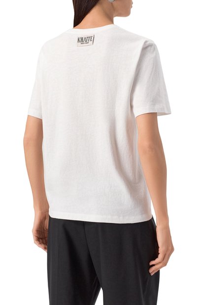 Хлопковая футболка KHAITE, арт. 2196138/MAE, фото 4