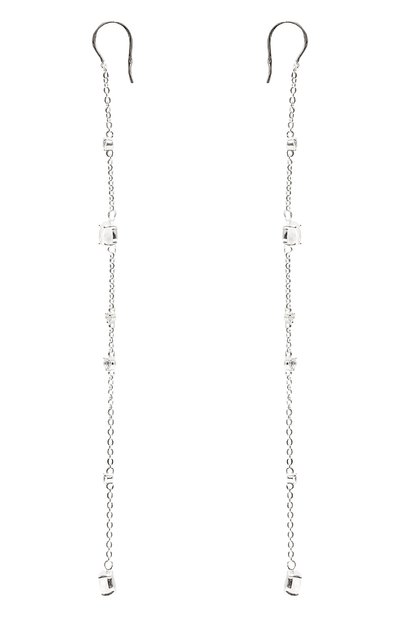 Серьги-цепочки с лунными камнями и топазами MOONKA, арт. wt-her-mns, фото 3