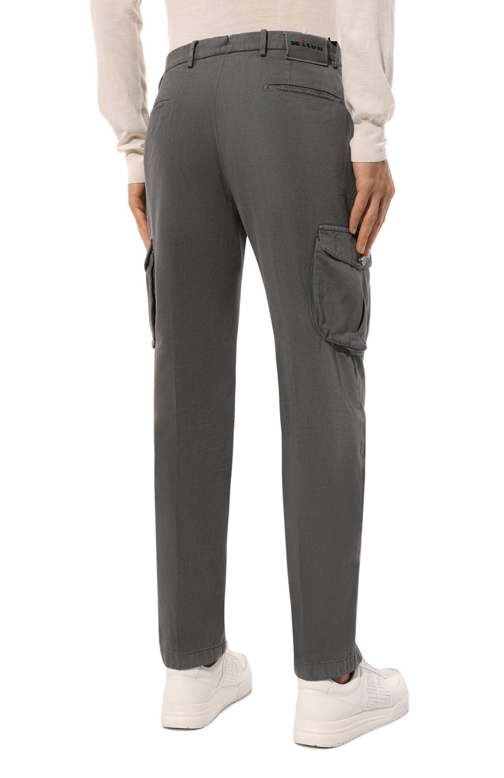 Брюки-карго из хлопка и кашемира KITON, арт. UFPPCAK0102F15, фото 4