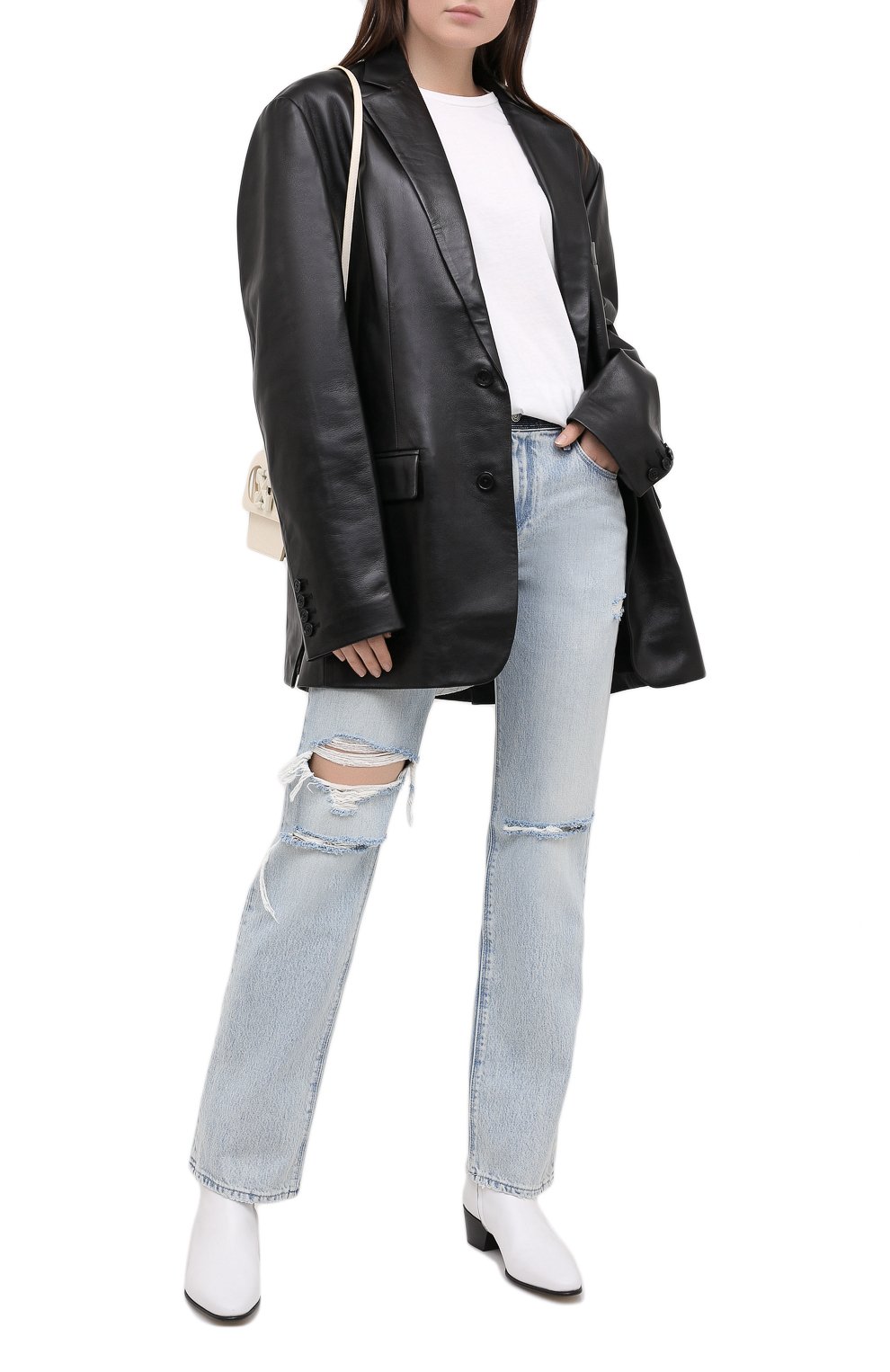 Джинсы RTA голубого цвета по цене 37400 руб., арт. WF0205-1004LBD2, фото 2 Джинсы RTA, арт. WF0205-1004LBD2, фото 2