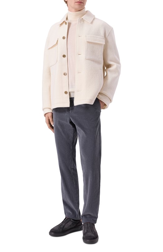 Шерстяная куртка-рубашка Bogner 38829843 Кремовый  38829843 Фото 2