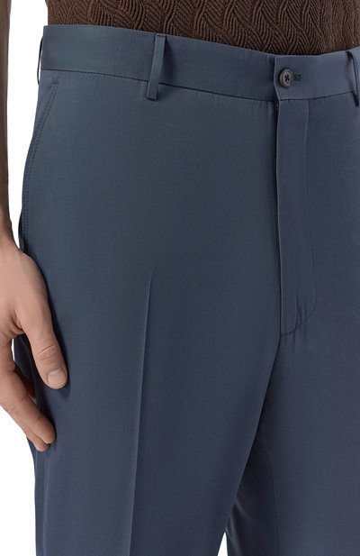 Брюки из хлопка и шерсти CORNELIANI, арт. 274559/2714112, фото 5