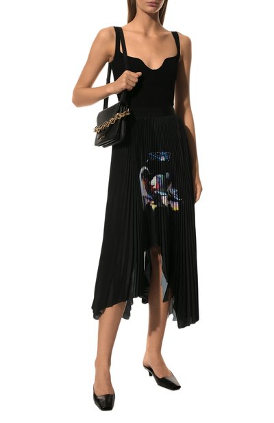 Плиссированная юбка MSGM черного цвета по цене 73050 руб., арт. 3342MDD122P 227978, фото 2 Плиссированная юбка MSGM, арт. 3342MDD122P 227978, фото 2