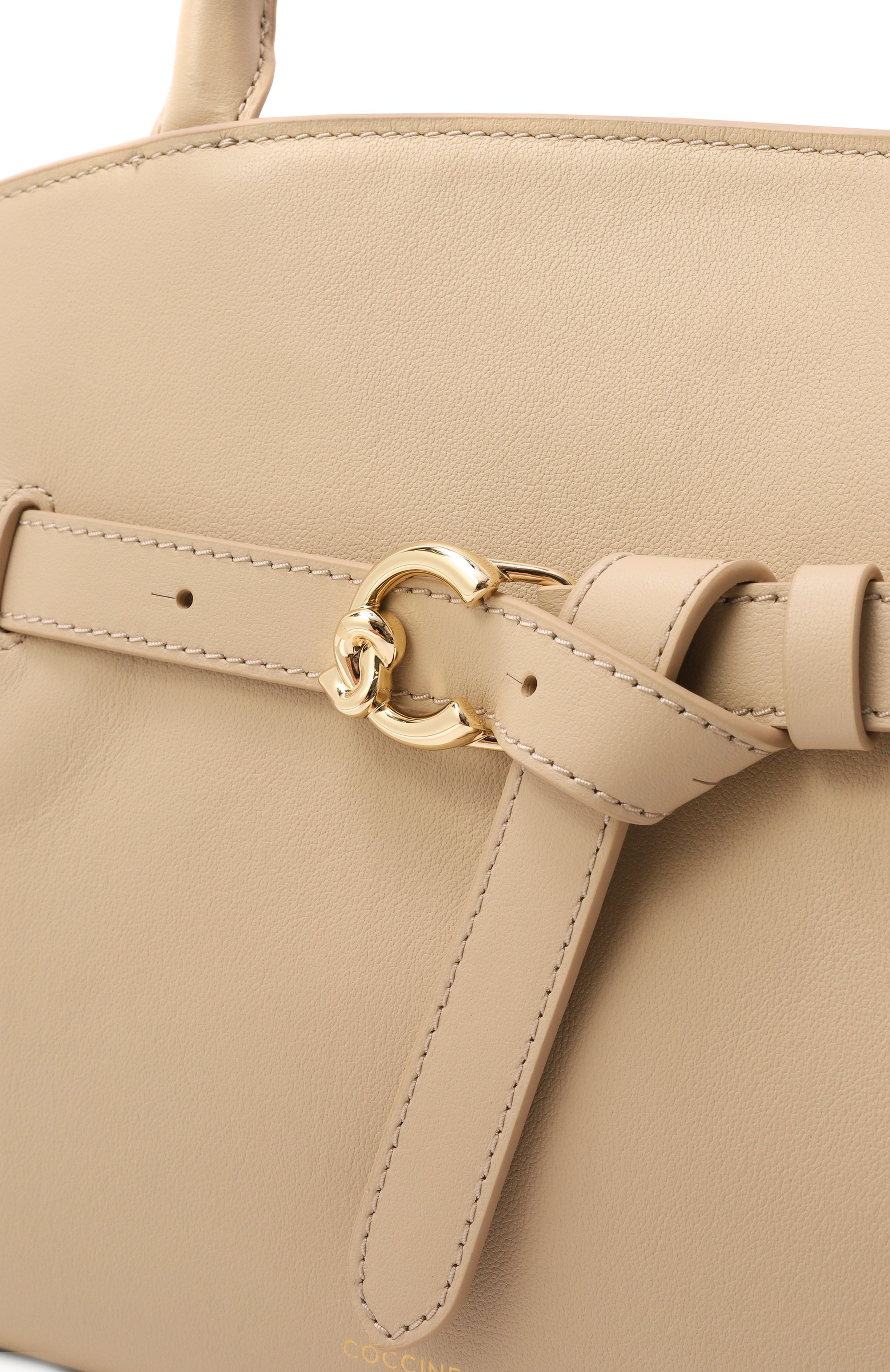 Сумка sabine medium COCCINELLE светло-бежевого цвета по цене 49350 руб., арт. E1 TLA 18 04 01, фото 3 Сумка sabine medium COCCINELLE, арт. E1 TLA 18 04 01, фото 3