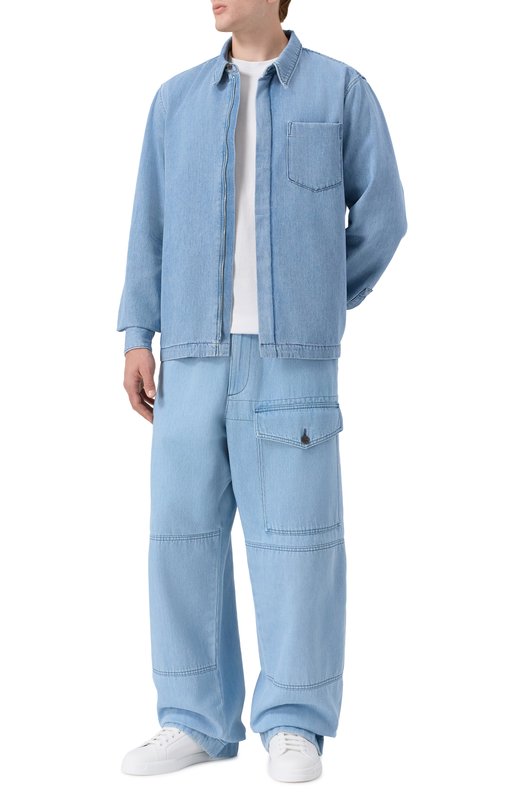 Джинсовая рубашка Dries Van Noten 020725-2381-514 Голубой  020725-2381-514 Фото 2