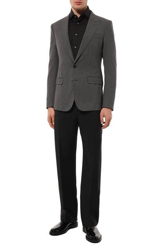 Шерстяной пиджак Dolce & Gabbana G2NW0T/FU28E Серый  G2NW0T/FU28E Фото 2
