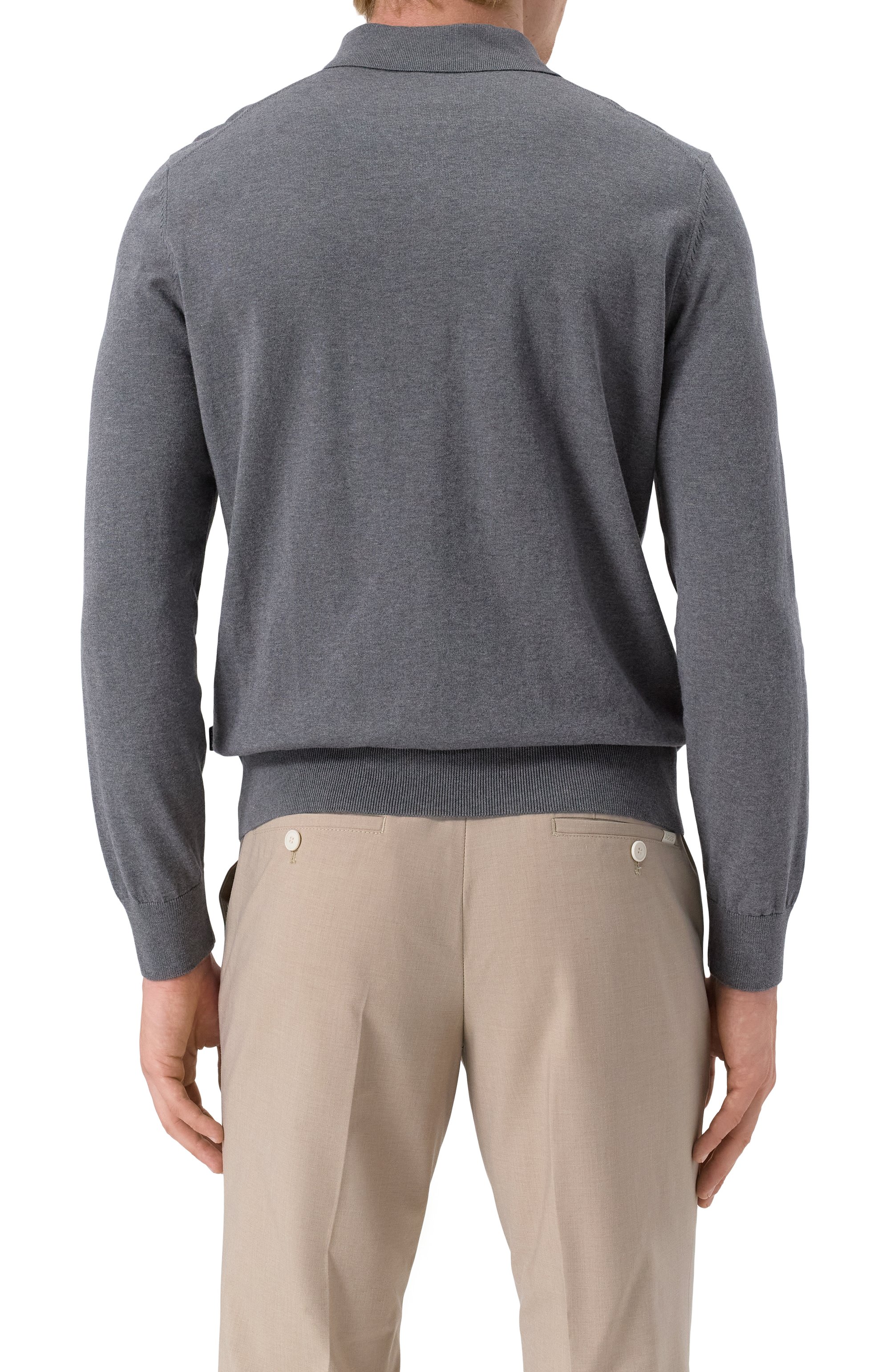 Хлопковое поло BOSS, арт. 50506025, фото 4