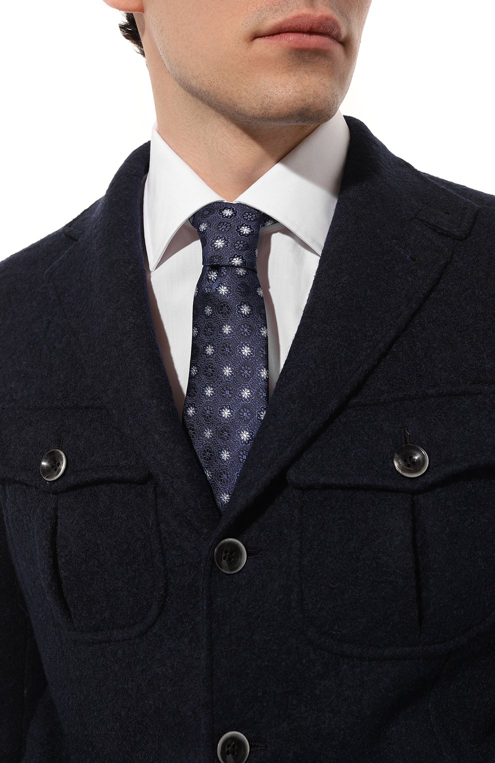 Шелковый галстук CANALI, арт. 18/HJ03941, фото 2