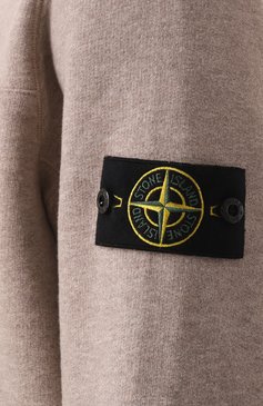 Мужской хлопковый свитшот STONE ISLAND бежевого цвета, арт. 811565338 | Фото 6 (Материал сплава: Проставлено; Рукава: Длинные; Длина (для топов): Стандартные; Драгоценные камни: Проставлено; Стили: Кэжуэл; Мужское Кросс-КТ: свитшот-одежда; Принт: Без принта; Материал внешний: Хлопок)